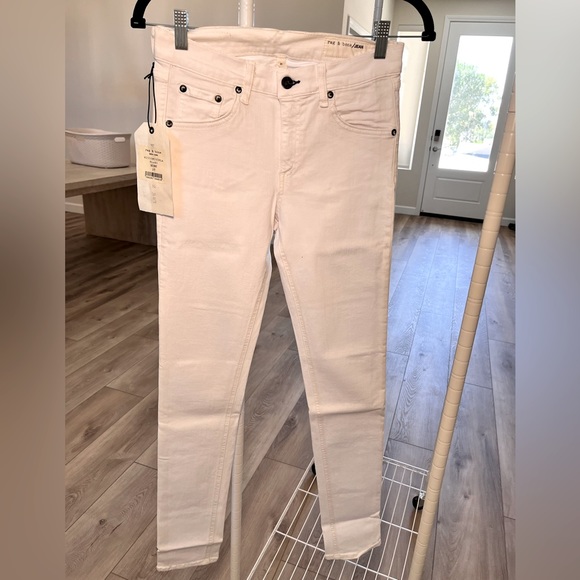 NWT🔥Rag&Bone Skinny Jeans in white size 28 - Picture 3 of 10
